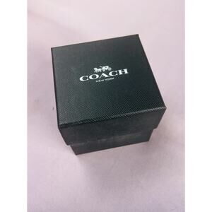 Coach black small storage gift box with lid 3.25x3.35x3” BOX ONLY